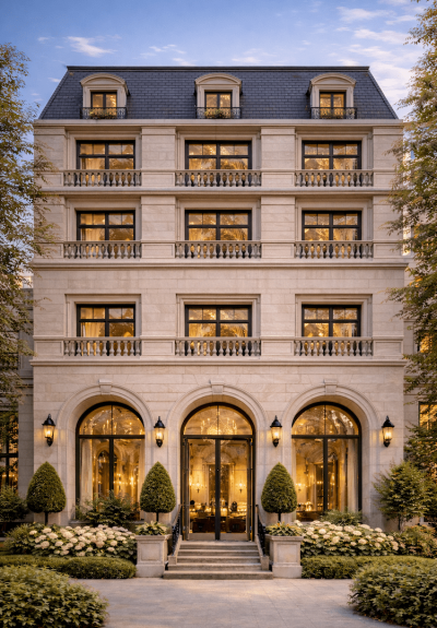 Veseer Hotel Rear Elevation